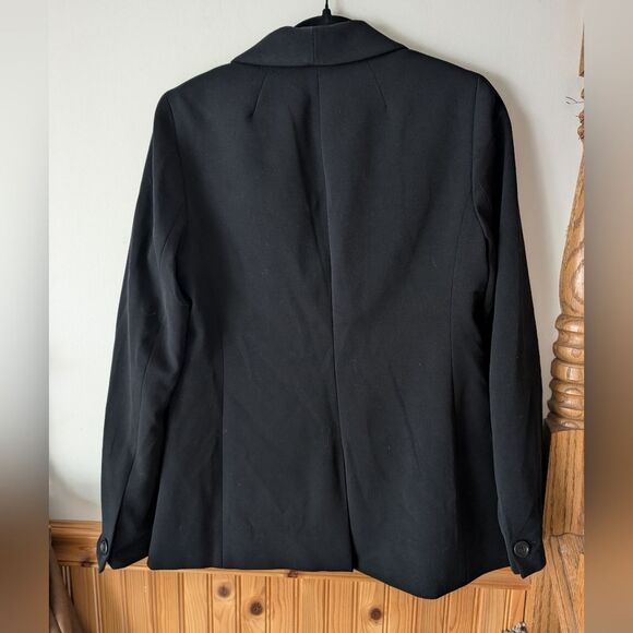 J. Crew Black One Button Twill Blazer Size 6 - Picture 7 of 11
